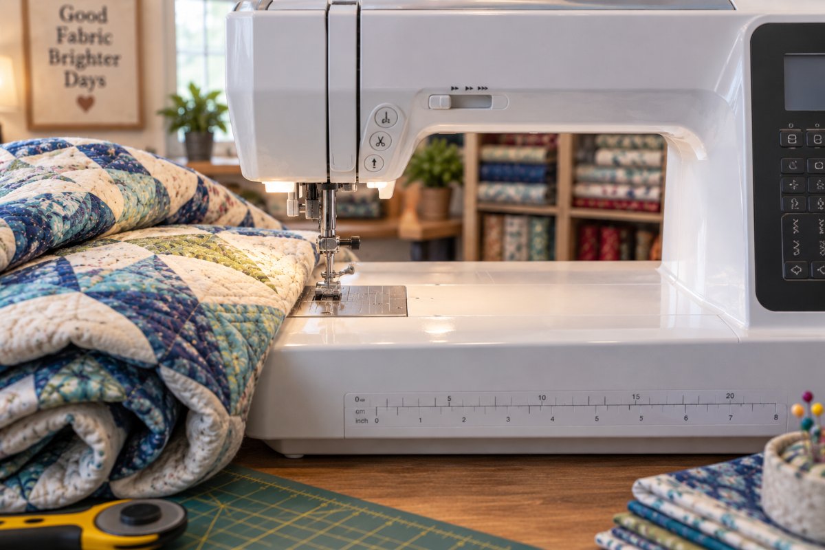 Throat space matters when choosing the best sewing machine for free motion quilting