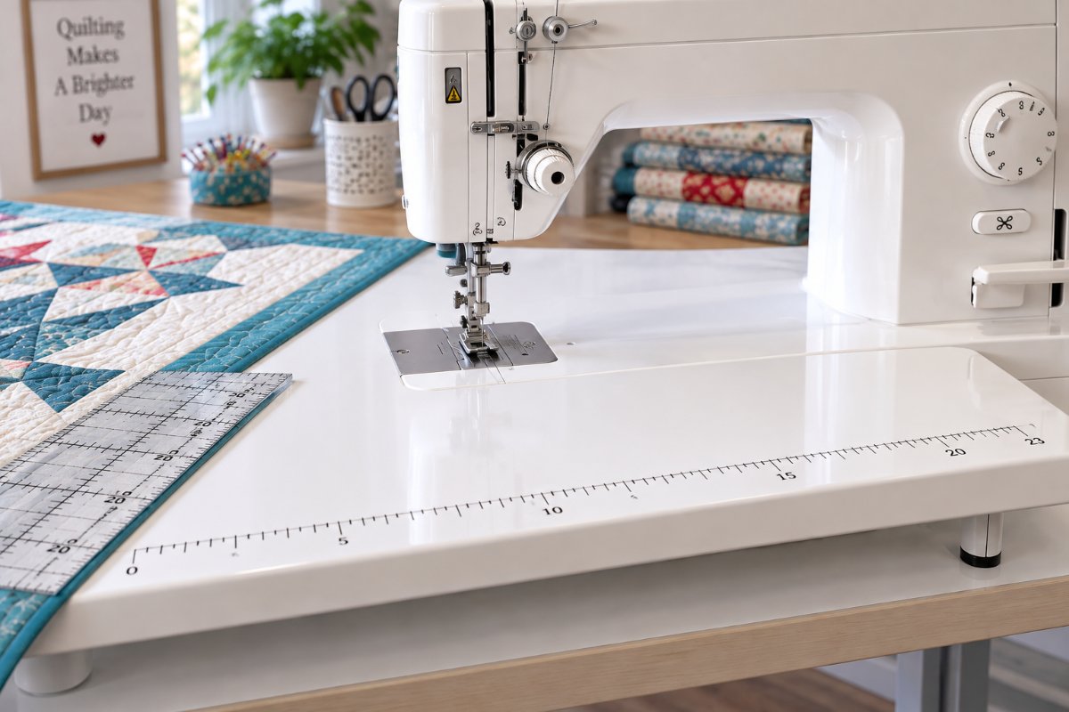 Juki TL-2000Qi extended work area for large quilting projects