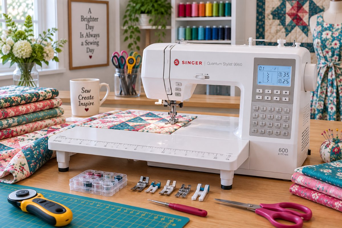 Singer Quantum Stylist 9960 review of a 600-stitch computerized sewing machine